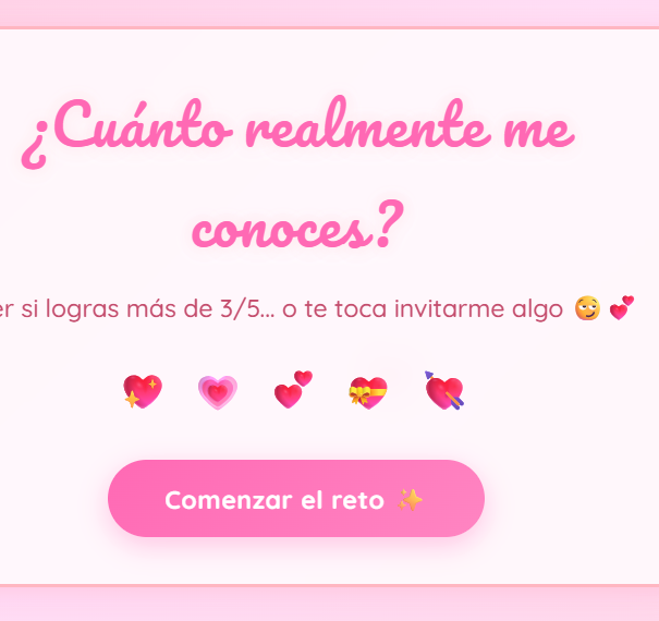 Cuánto me conoces