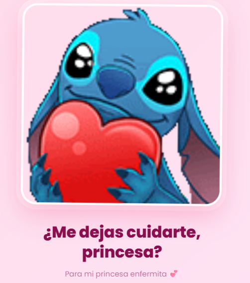 ¿Me dejas cuidarte?