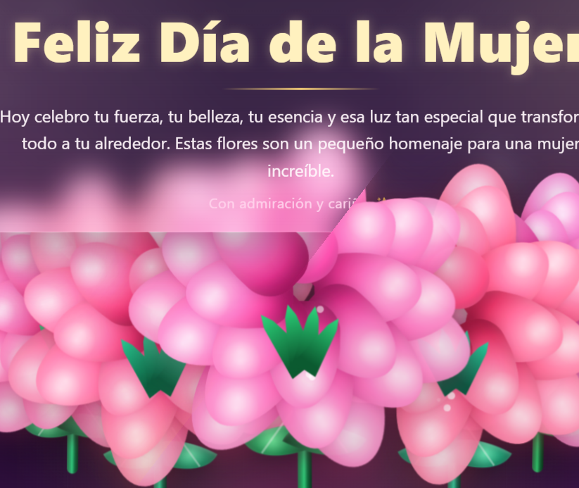 Feliz dia de la Mujer