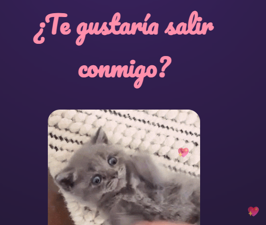 ¿Te gustaría salir conmigo?
